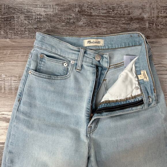 Madewell Perfect Vintage Straight Jean 27 Light Wash Denim - Picture 3 of 8